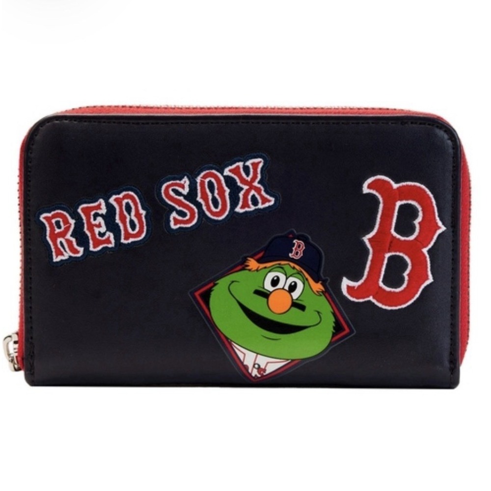 Loungefly MLB Boston Red Sox Patches Zip Around Wallet